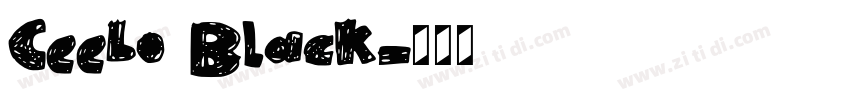 Ceebo Black字体转换 Ceebo Black字体转换